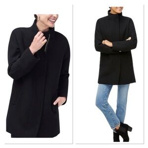 J Crew Mercantile Wool Blend Stadium Cocoon Coat